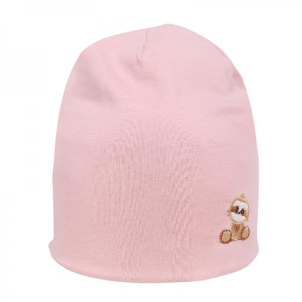 Yo sapka CDA-0001G 42-44 pink púder lány dupla őszi sapka