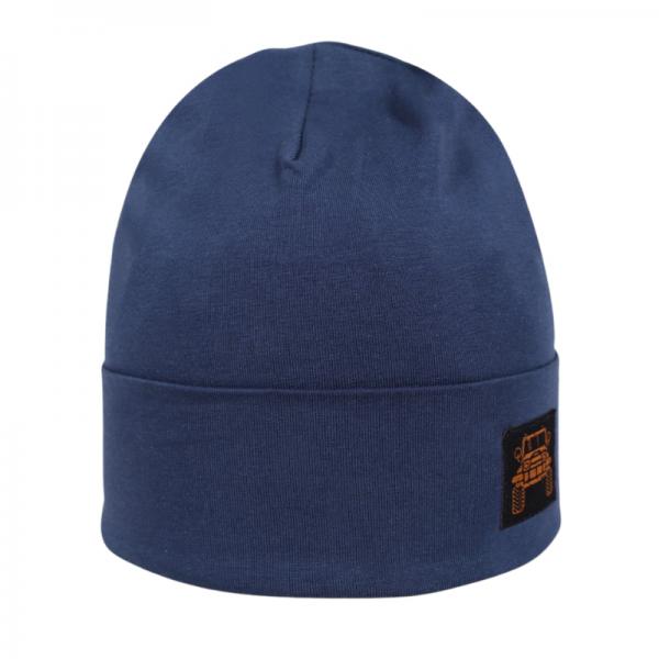 Yo sapka CDA-0010C 42-44 navy blue fiú dupla őszi sapka