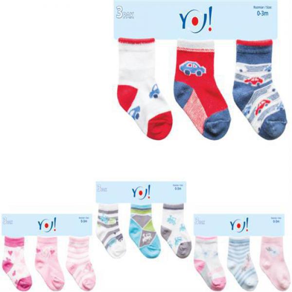 yo zokni SKC 3db 3-6M Lány