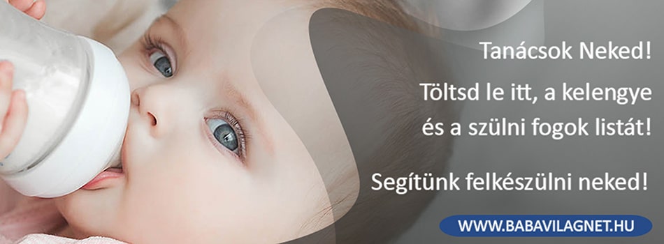 Töltsd le kelengye és szülési napra összeállított listánkat!